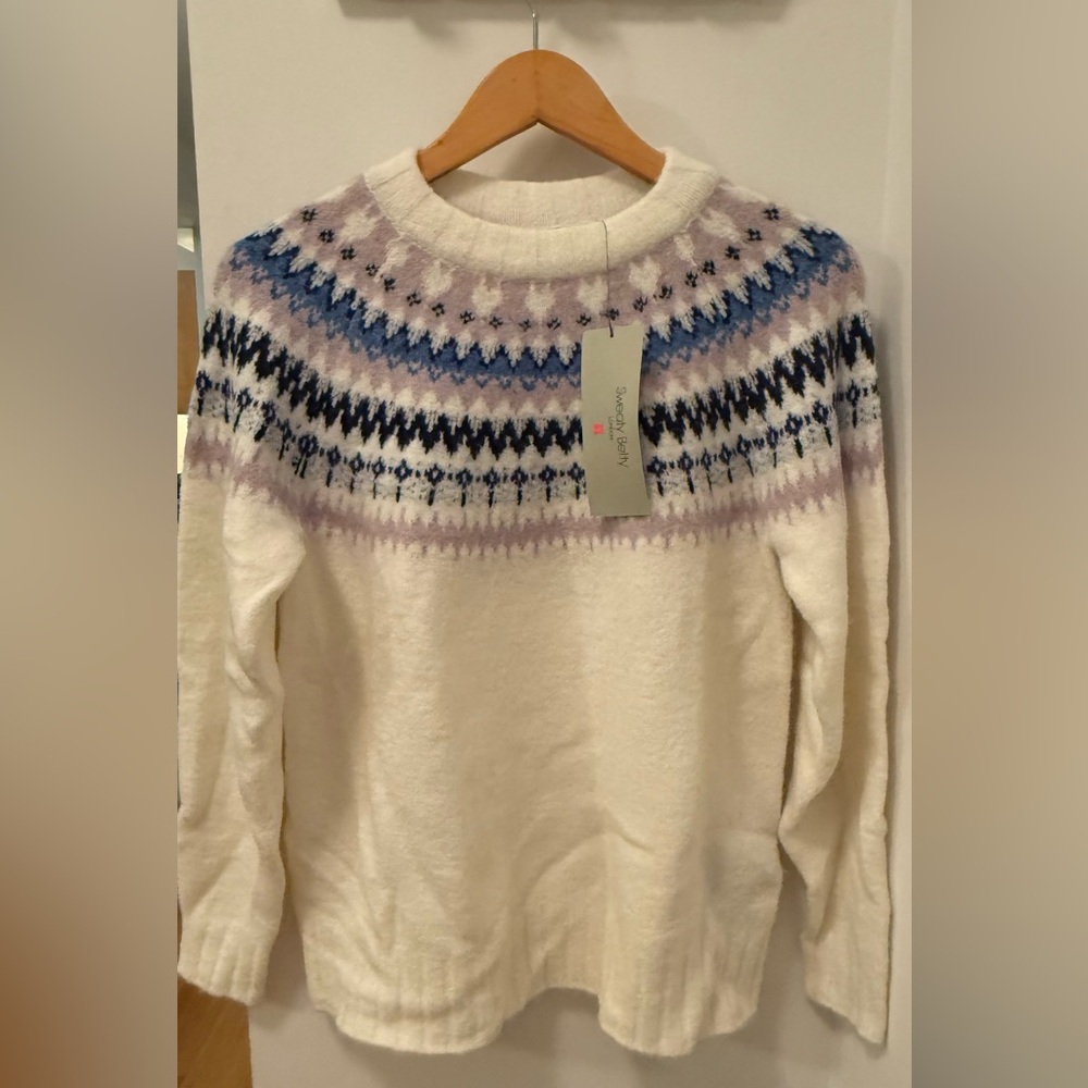 NWT Sweaty Betty Fair Isle Wool Sweater